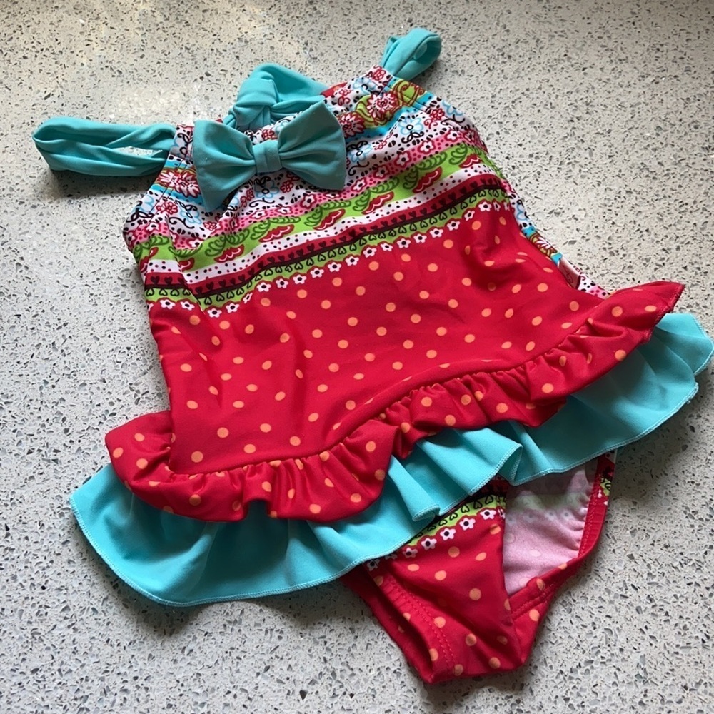 Floatimini Swim Suit Toddler Girl Size 2 - Picture 11 of 11
